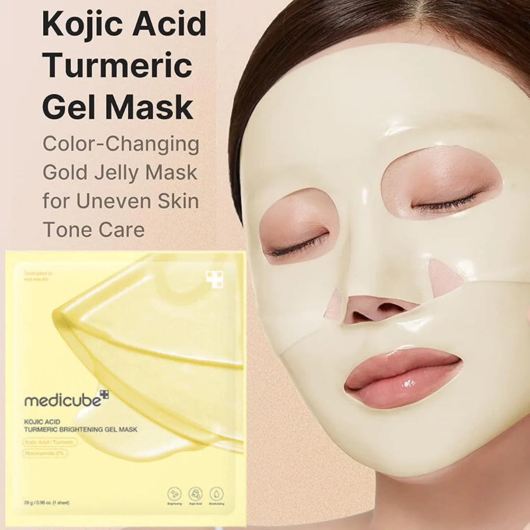MEDICUBE KOJIC AND TURMERIC BRIGHTENING GEL MASK