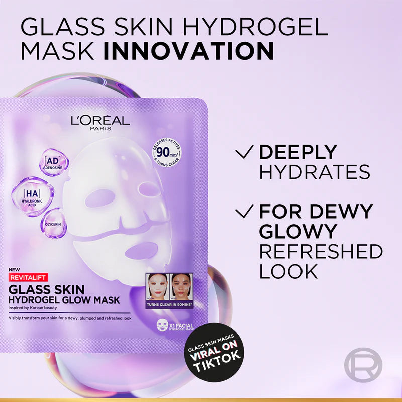 L'OREAL PARIS GLASS SKIN HYDROGEL GLOW MASK