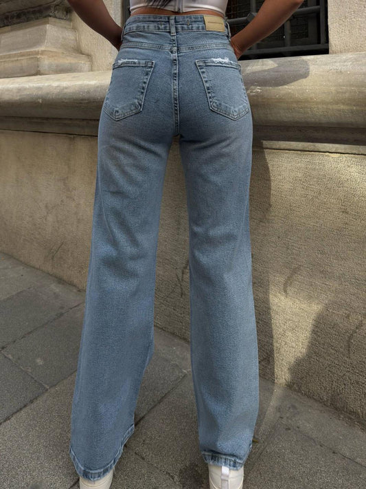 MIELE BLUE JEANS LYCRA PALAZZO